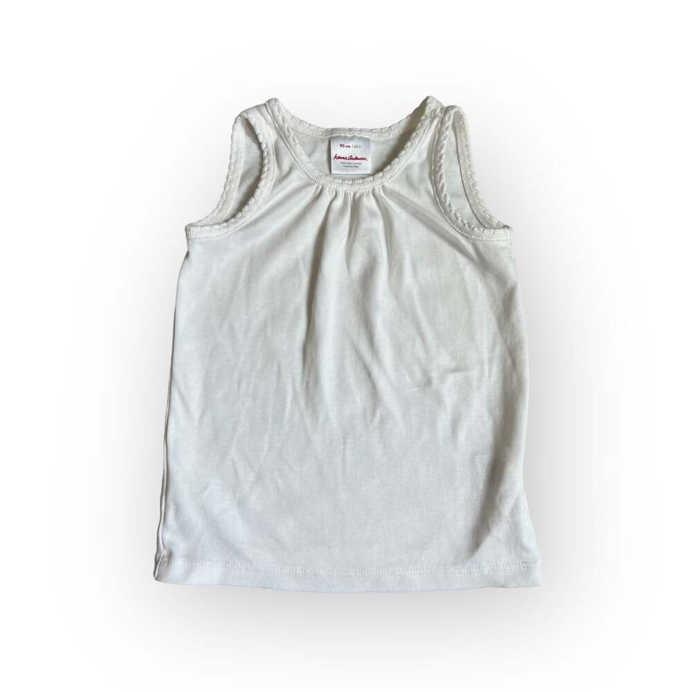Hanna andersson picot trim tank Top